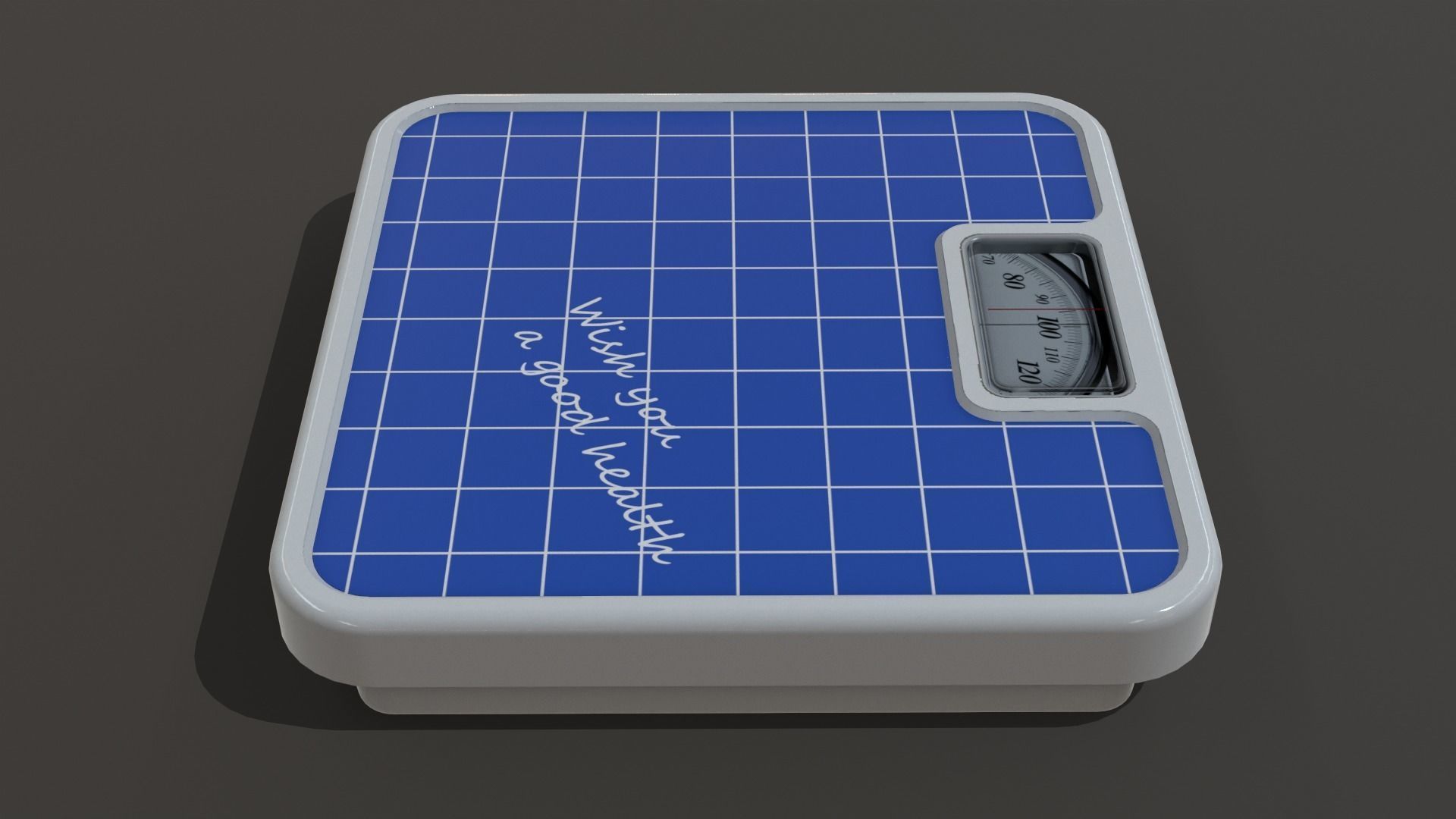 Bathroom Scale 3D model_5