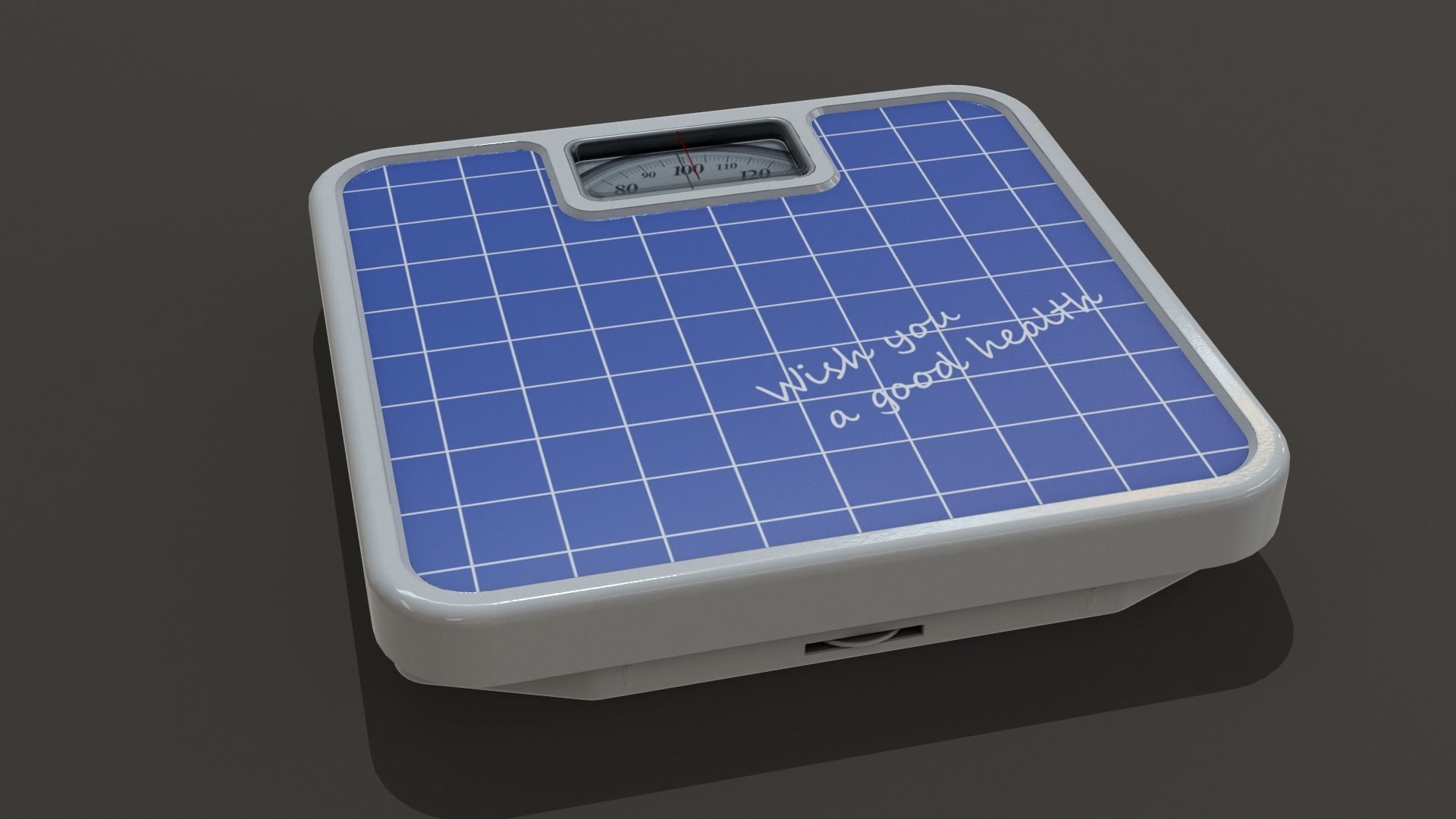 Bathroom Scale 3D model_10