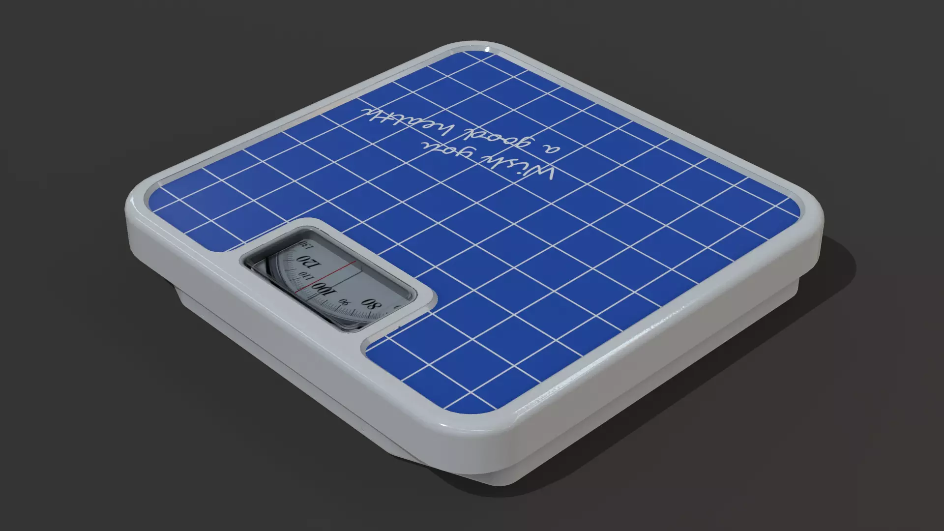 Bathroom Scale 3D model_0