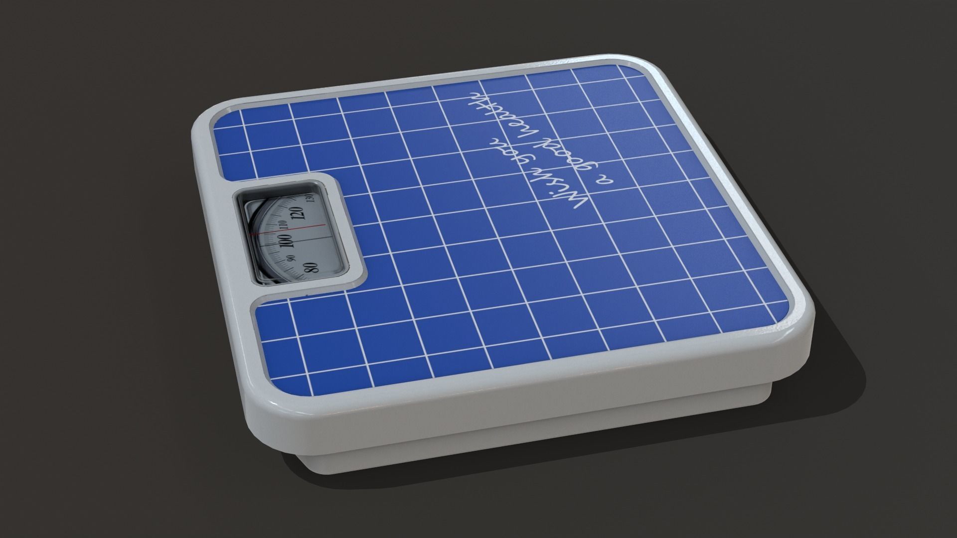 Bathroom Scale 3D model_2