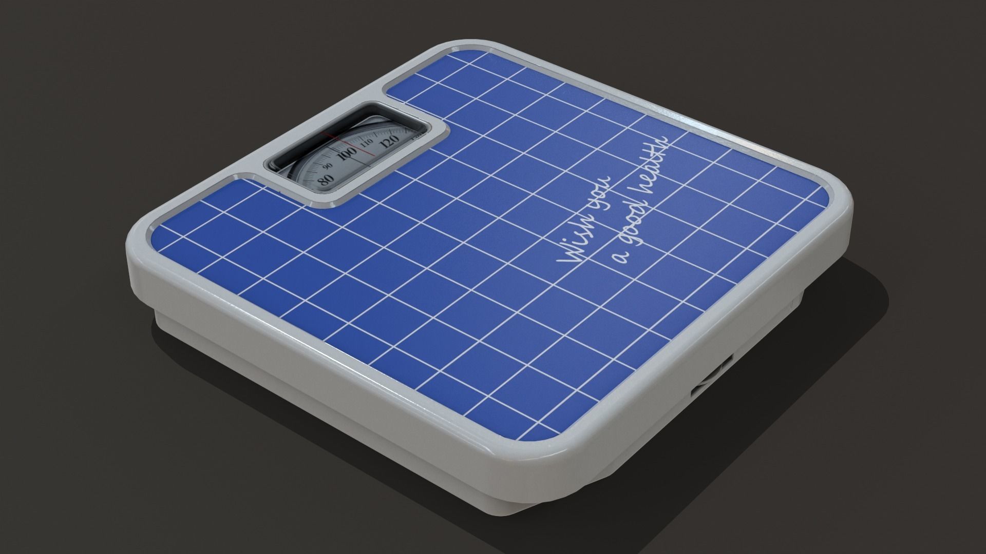 Bathroom Scale 3D model_3