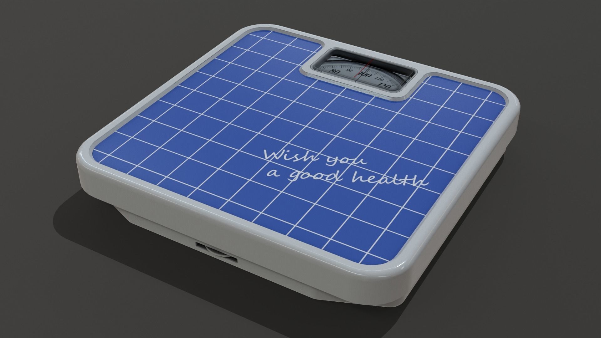 Bathroom Scale 3D model_4