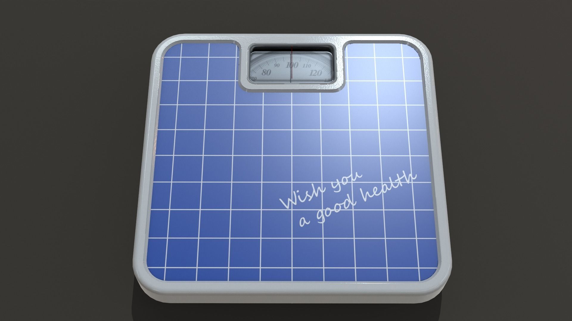 Bathroom Scale 3D model_9