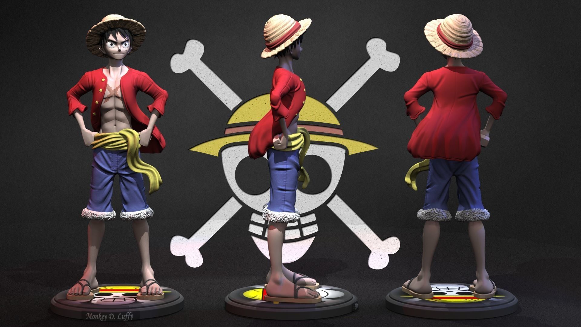 Luffy One Piece - 3D Print 3D print model_5