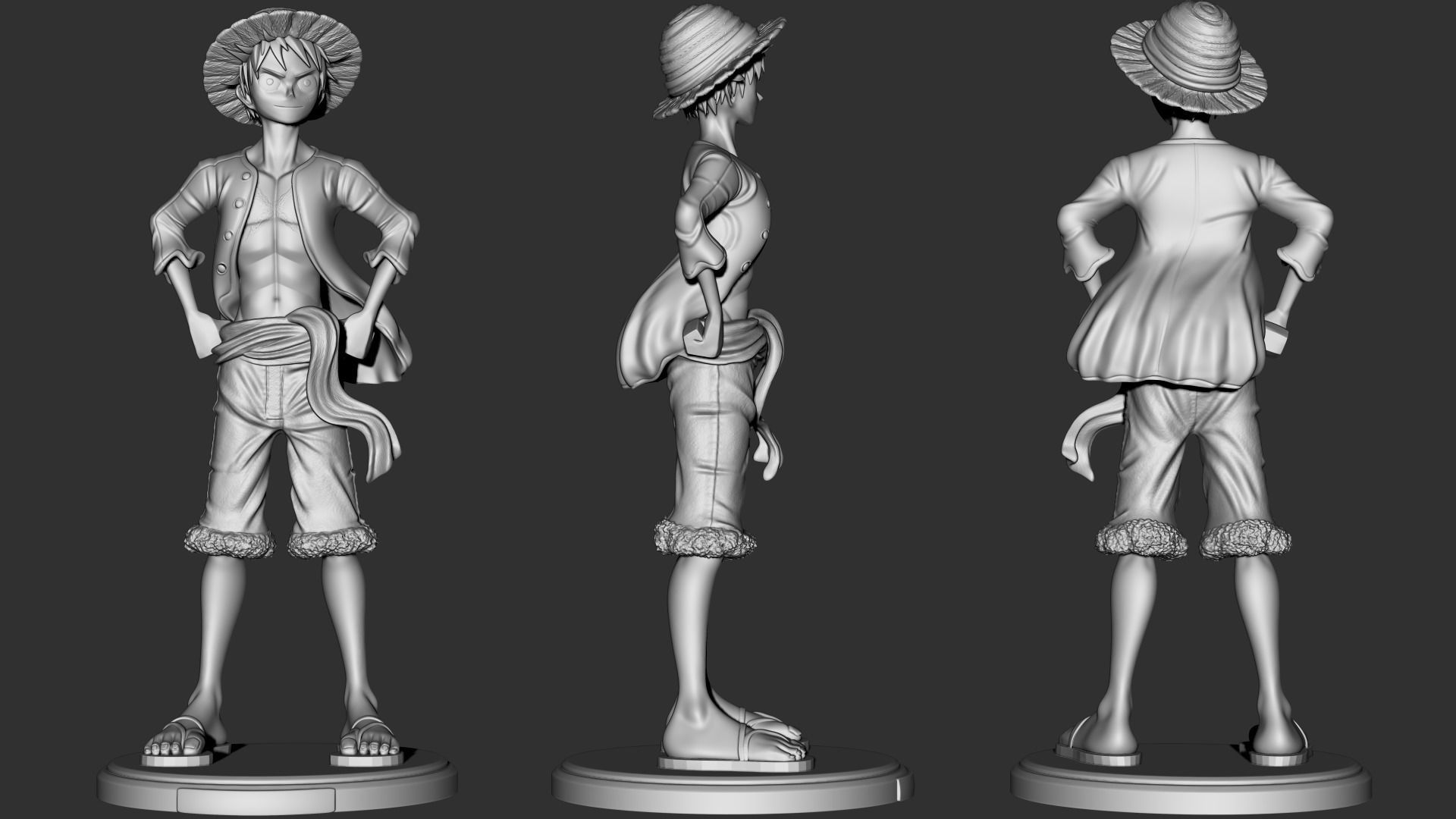 Luffy One Piece - 3D Print 3D print model_4