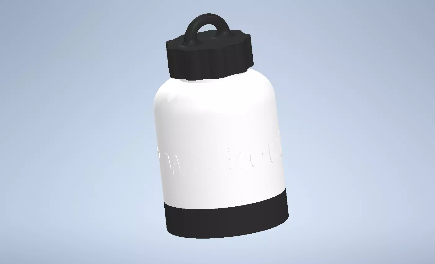 Mini Pre workout jar  Protein carrier  3D print model_0