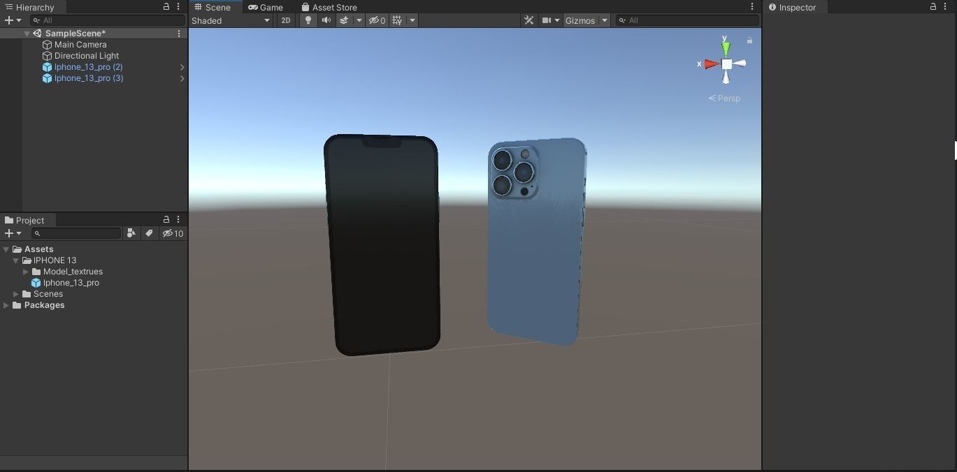 2021 iphone 13 pro game asset Low-poly 3D model_15