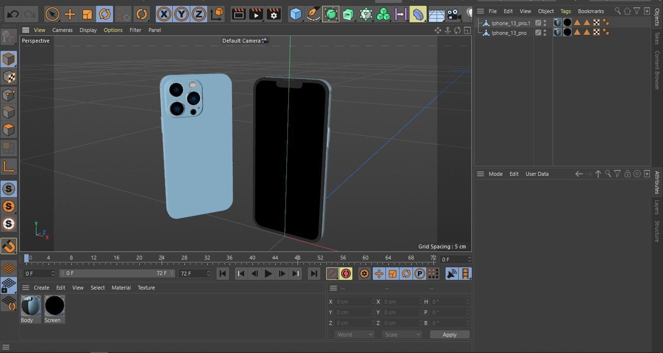 2021 iphone 13 pro game asset Low-poly 3D model_14