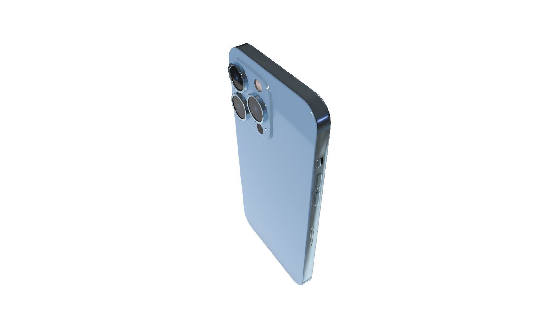 2021 iphone 13 pro game asset Low-poly 3D model_5