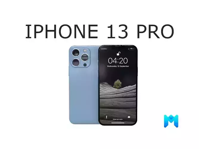 2021 iphone 13 pro game asset Low-poly 3D model