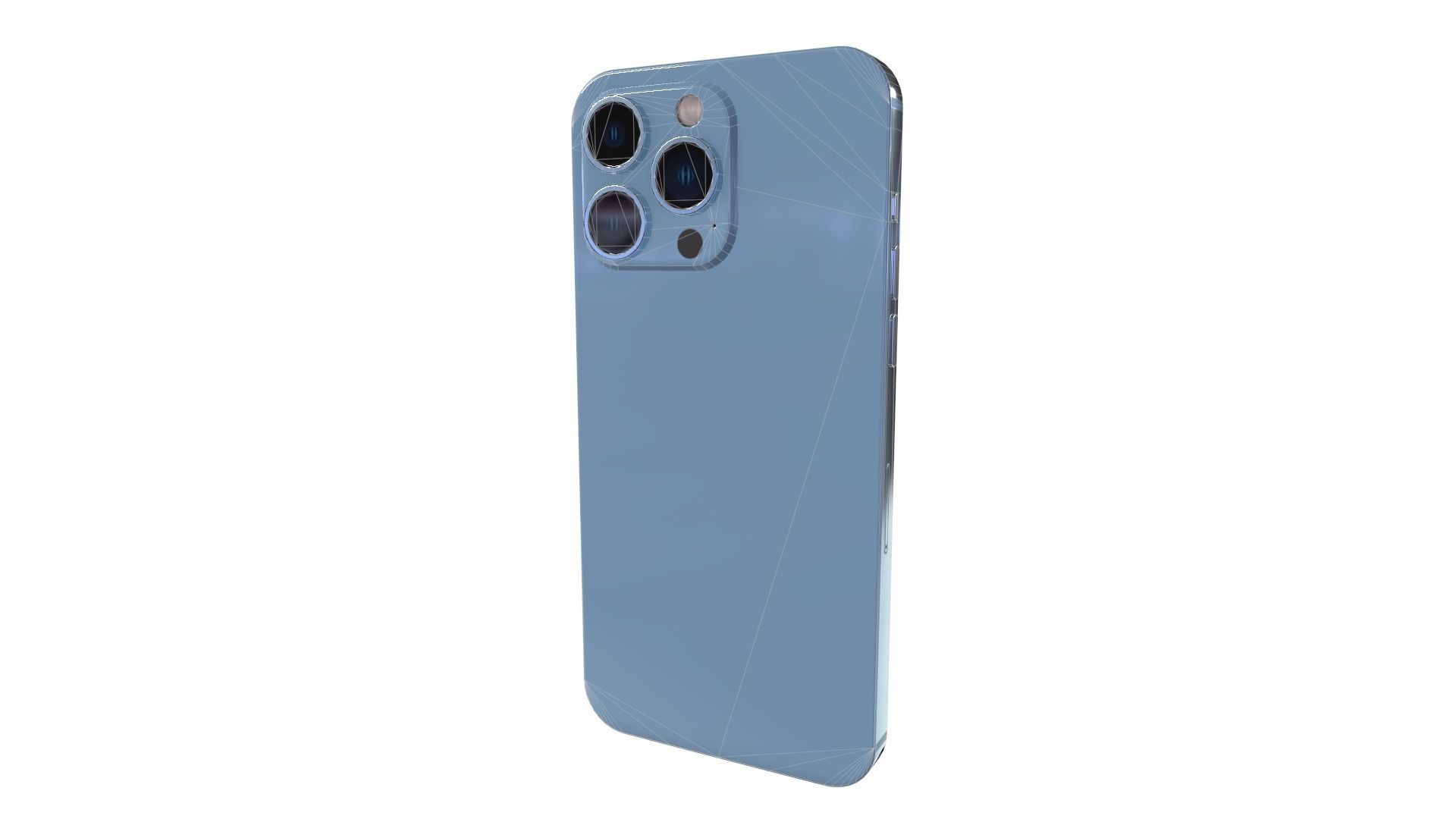 2021 iphone 13 pro game asset Low-poly 3D model_9