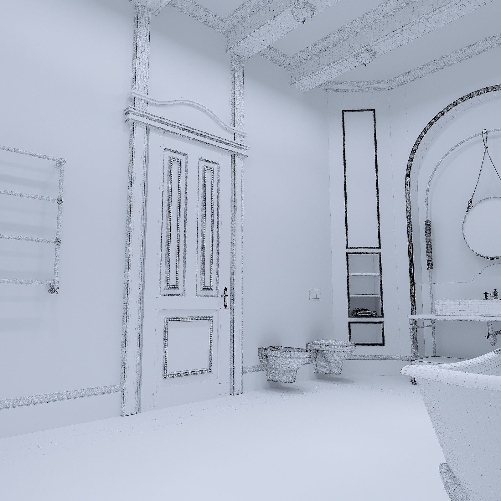 Bathroom in a Provance style 3D model_11