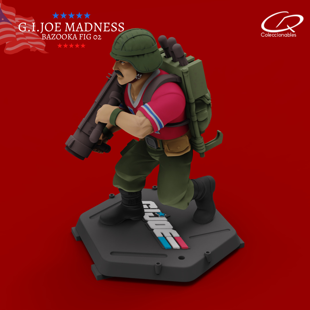 GI JOE Characters Bazooka GI JOE full-figure pose 02 3D print model_6