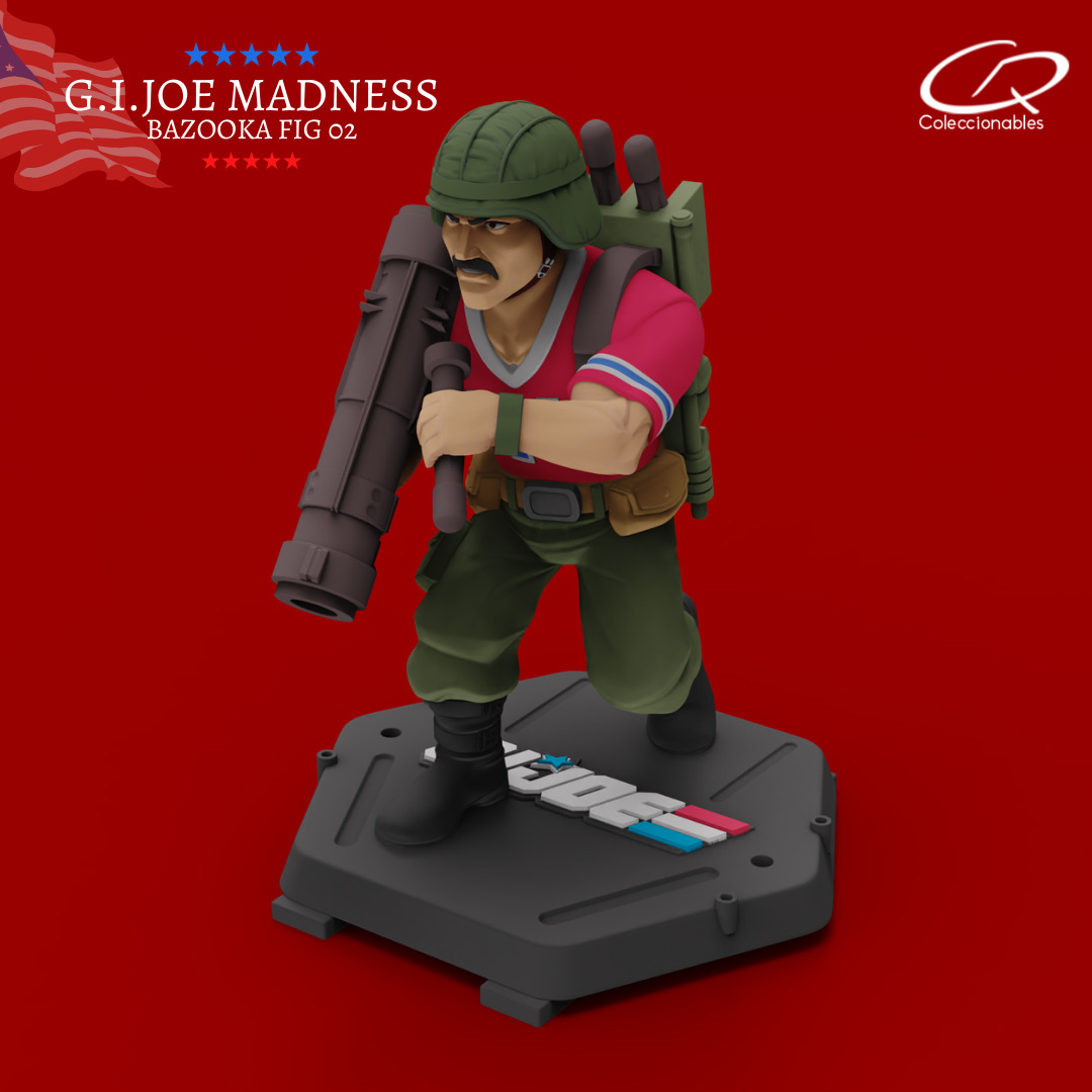 GI JOE Characters Bazooka GI JOE full-figure pose 02 3D print model_4