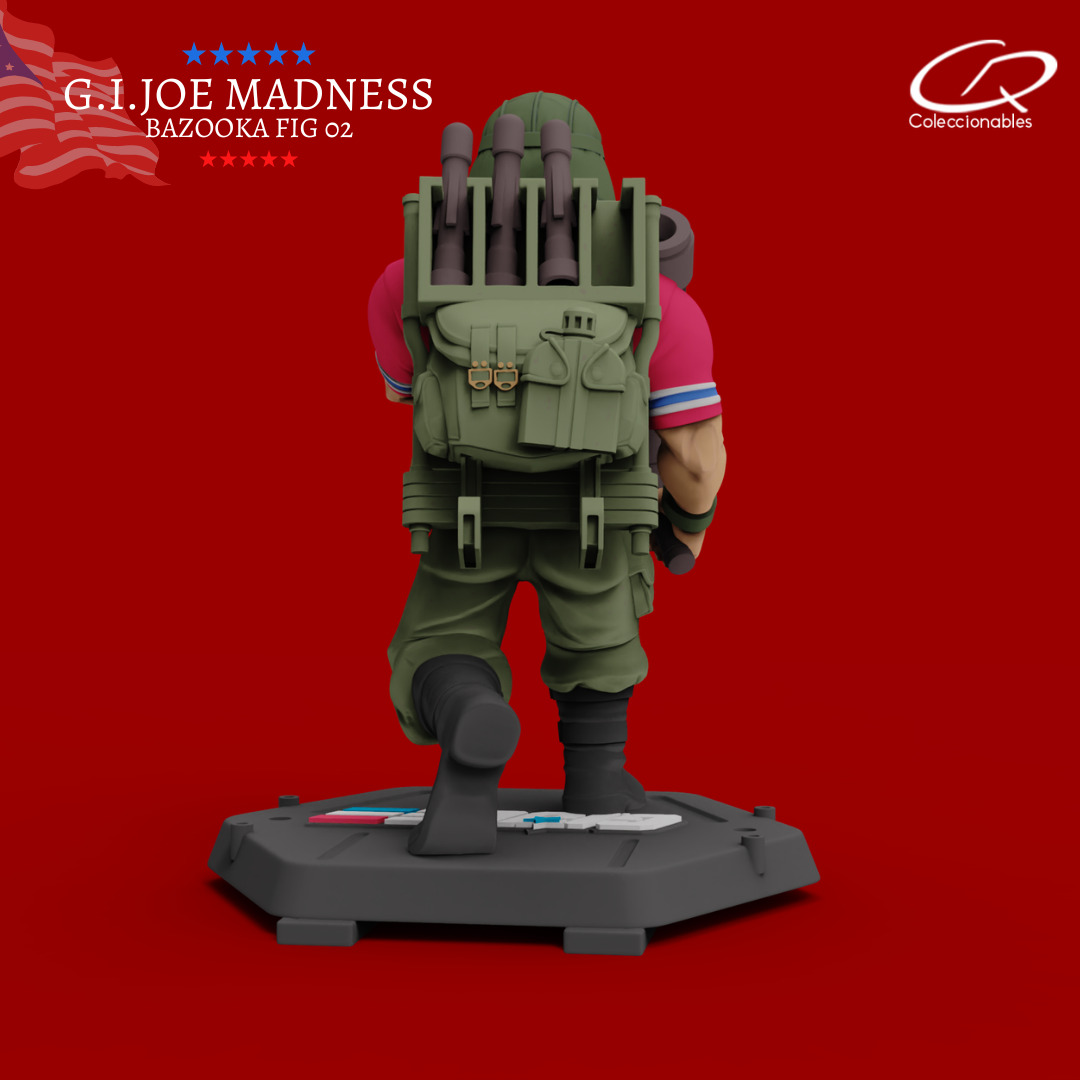 GI JOE Characters Bazooka GI JOE full-figure pose 02 3D print model_3