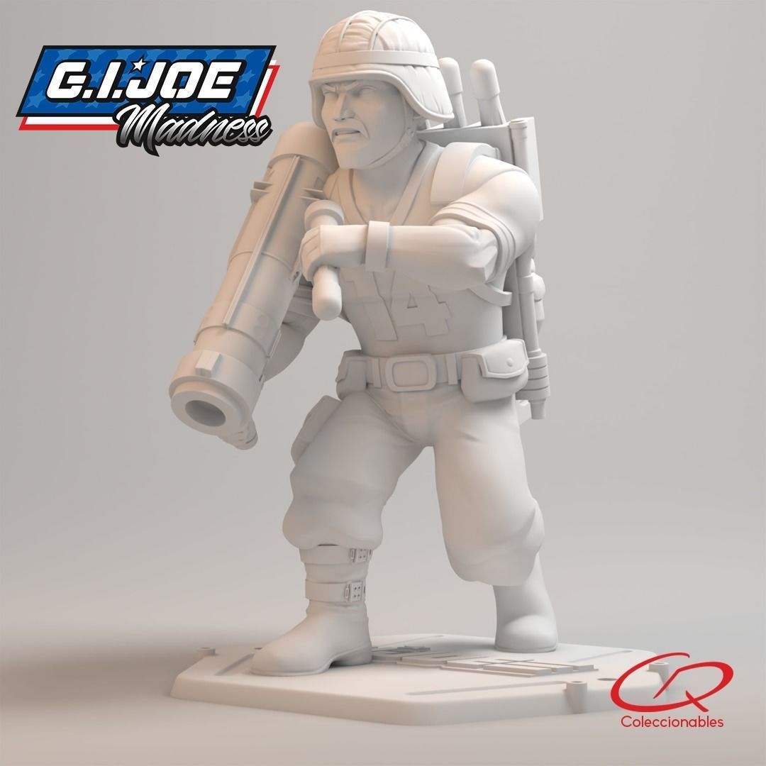 GI JOE Characters Bazooka GI JOE full-figure pose 02 3D print model_11