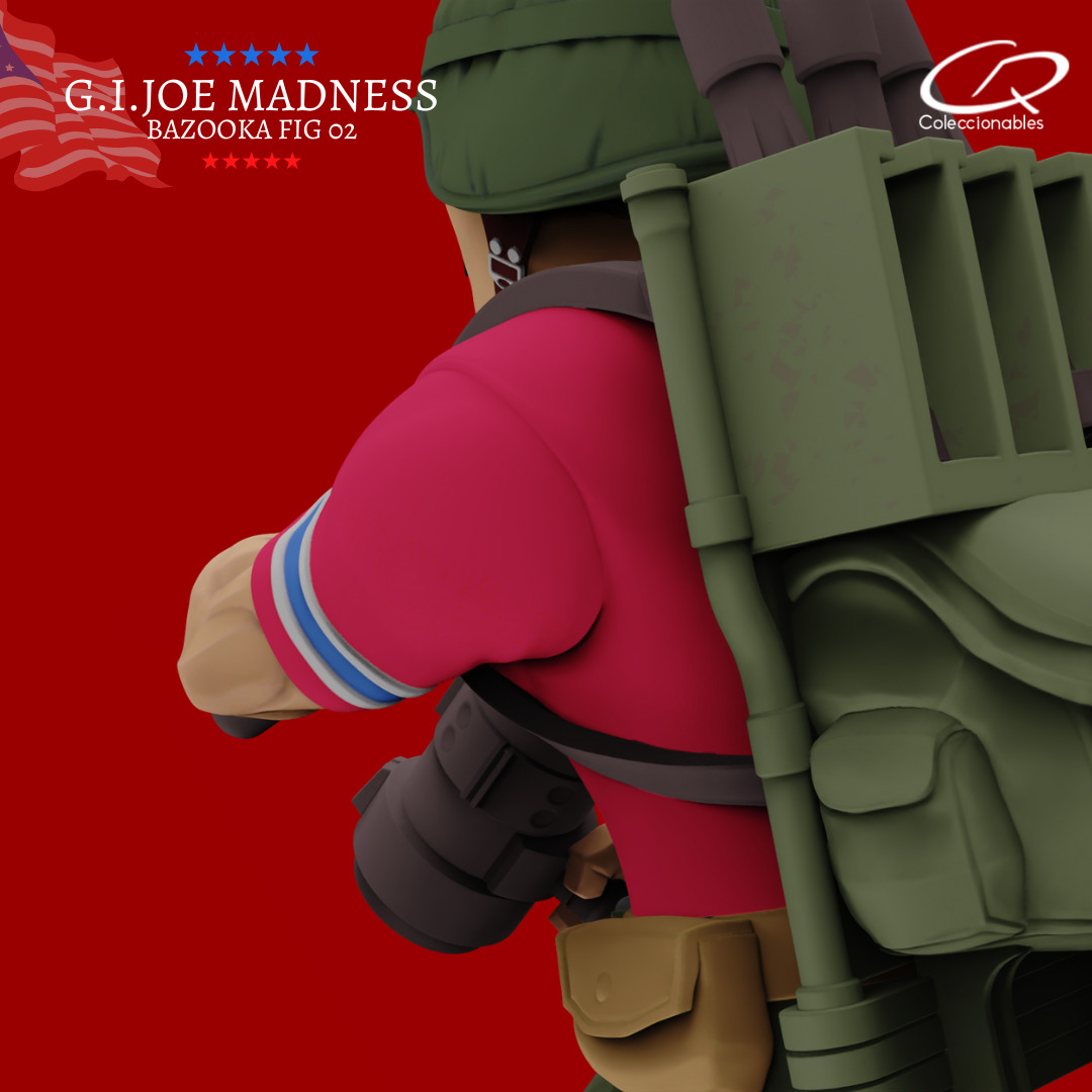 GI JOE Characters Bazooka GI JOE full-figure pose 02 3D print model_7