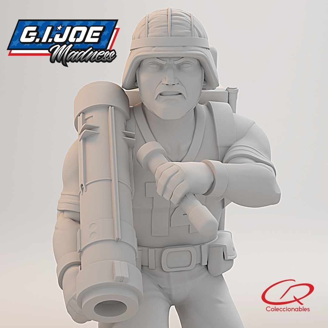 GI JOE Characters Bazooka GI JOE full-figure pose 02 3D print model_12