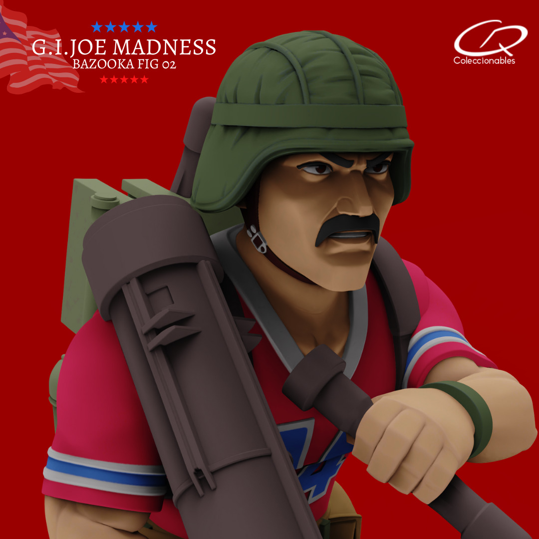 GI JOE Characters Bazooka GI JOE full-figure pose 02 3D print model_8