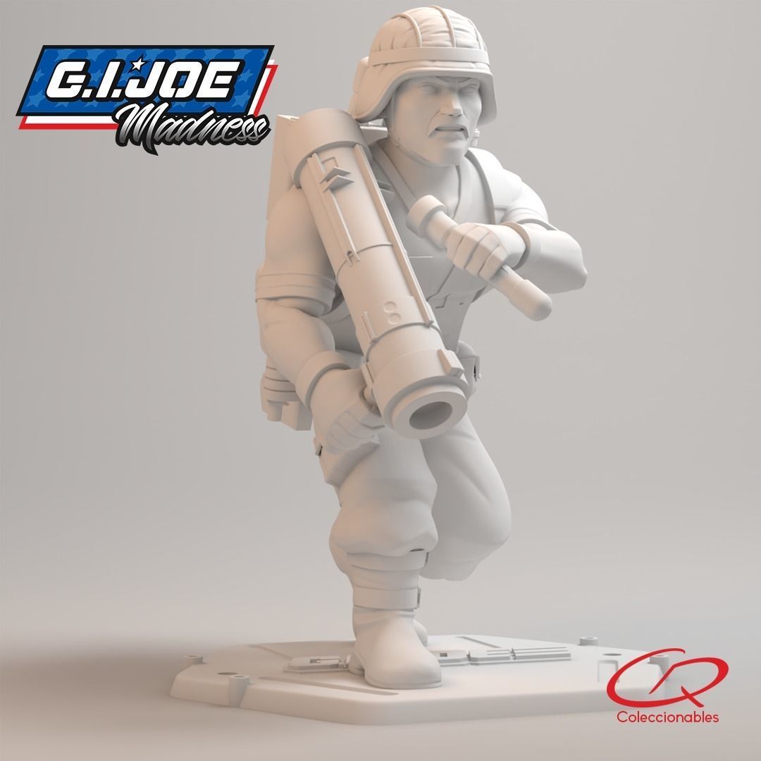GI JOE Characters Bazooka GI JOE full-figure pose 02 3D print model_9