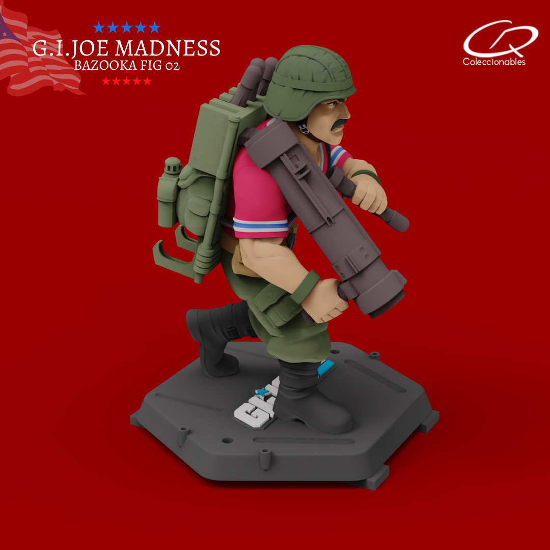GI JOE Characters Bazooka GI JOE full-figure pose 02 3D print model_5
