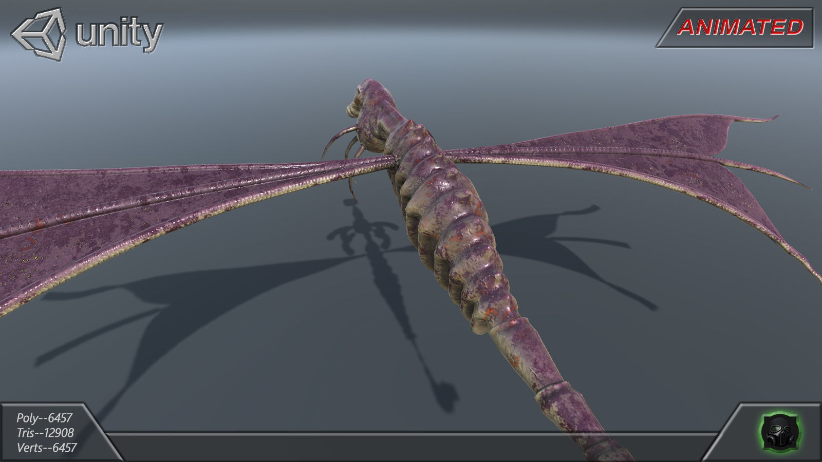 Alien Extraterrestrial Creature 05 Low-poly 3D model_8