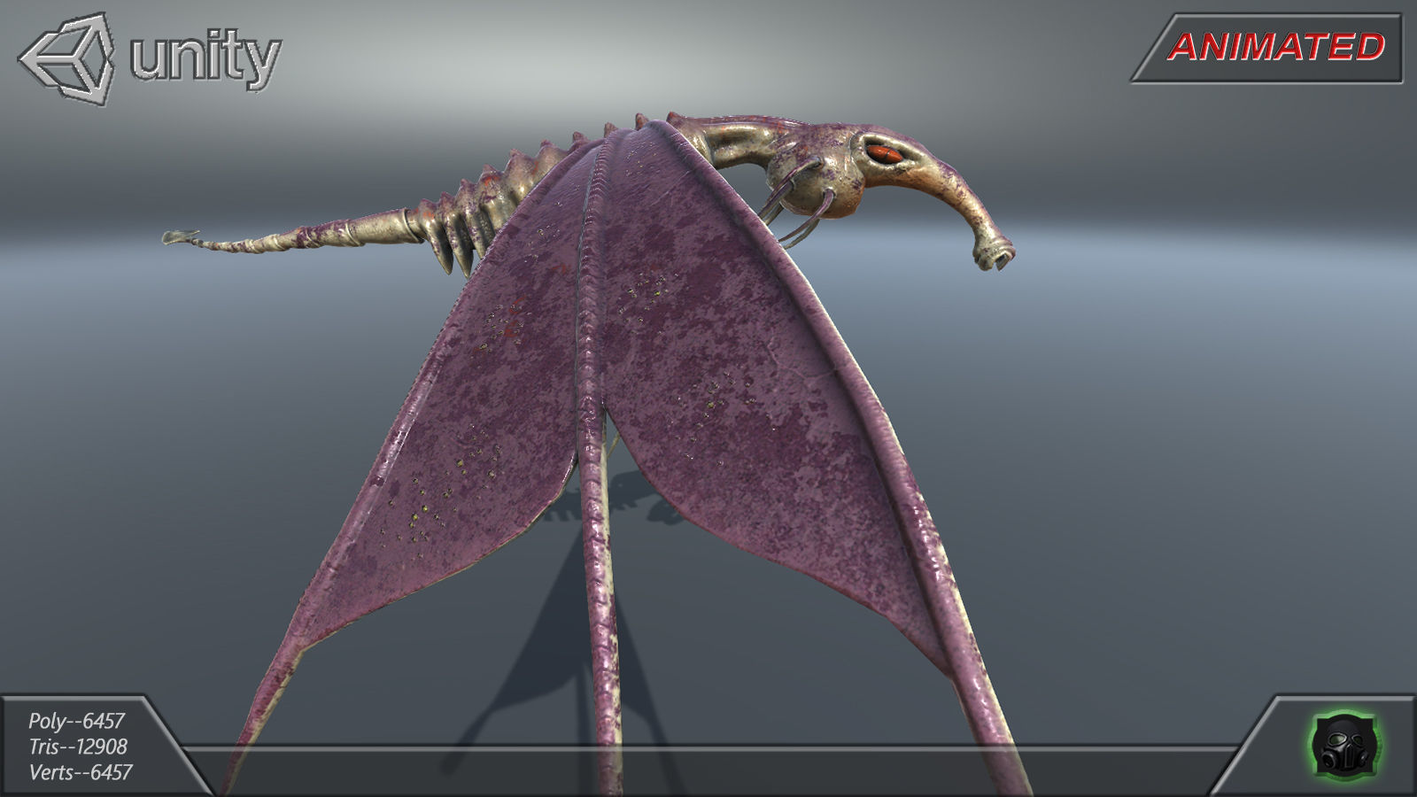 Alien Extraterrestrial Creature 05 Low-poly 3D model_15
