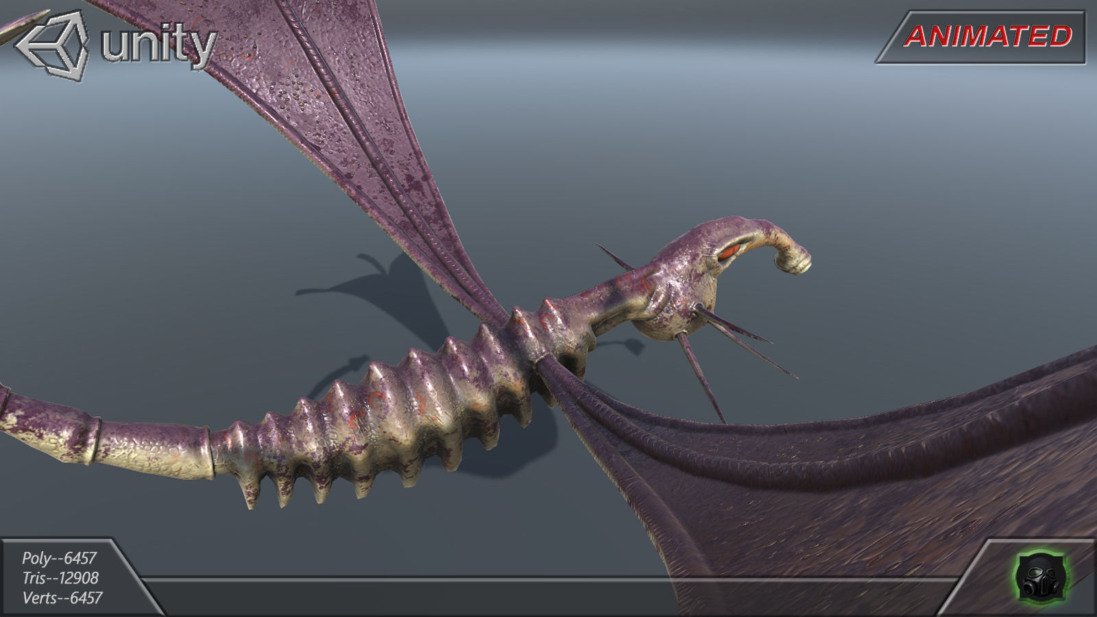 Alien Extraterrestrial Creature 05 Low-poly 3D model_7