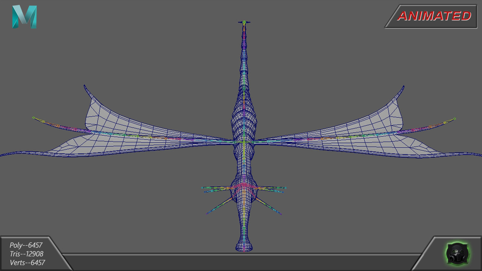 Alien Extraterrestrial Creature 05 Low-poly 3D model_17