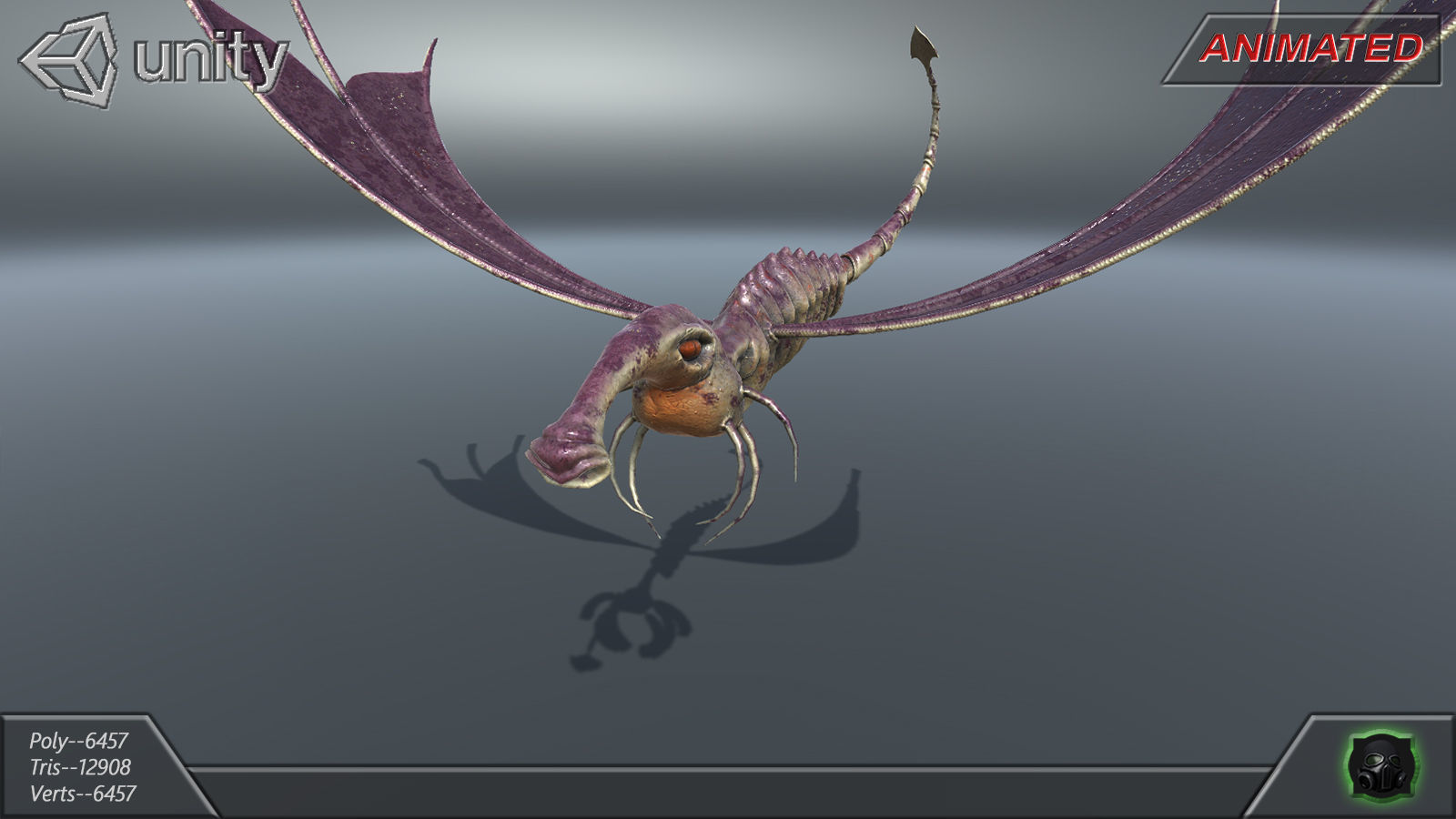 Alien Extraterrestrial Creature 05 Low-poly 3D model_3