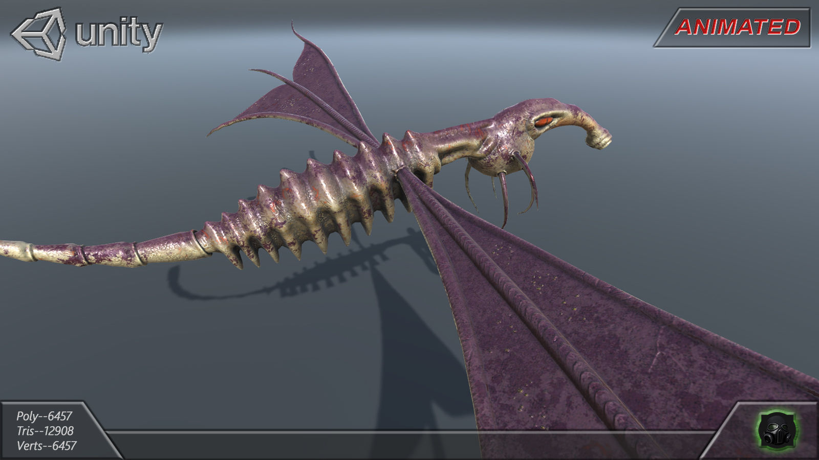 Alien Extraterrestrial Creature 05 Low-poly 3D model_12