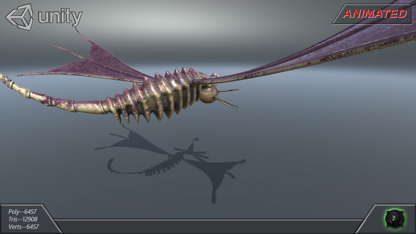 Alien Extraterrestrial Creature 05 Low-poly 3D model_14