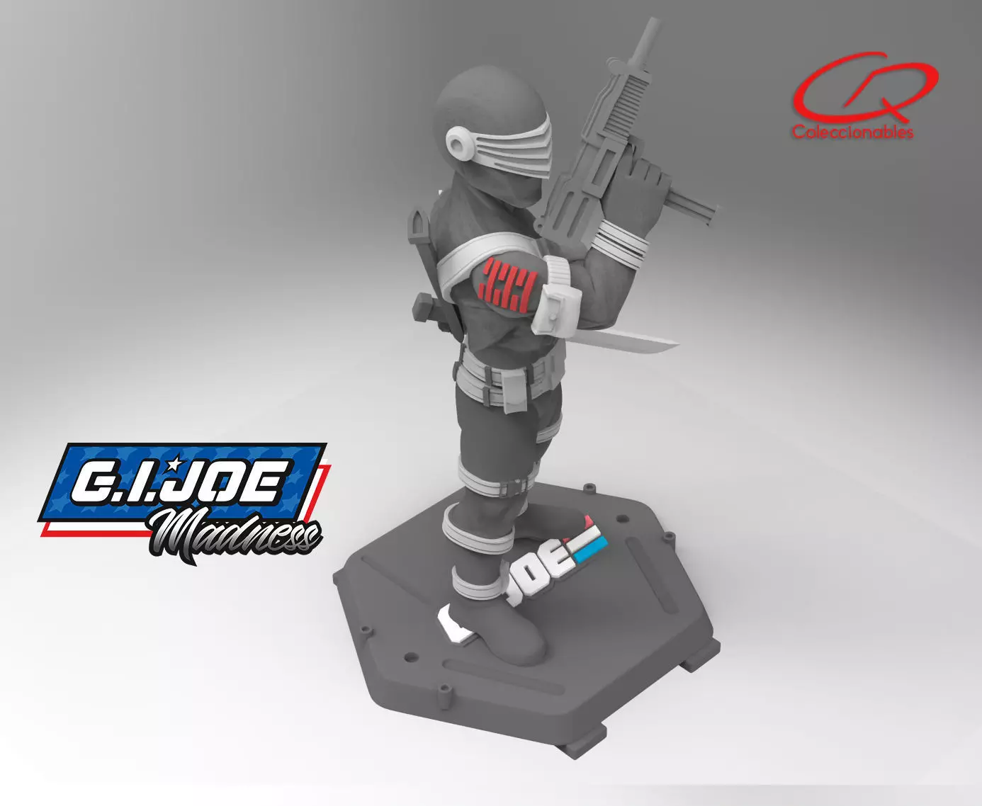 GI JOE Character Snake Eyes Full-figure Pose 01 3D print model