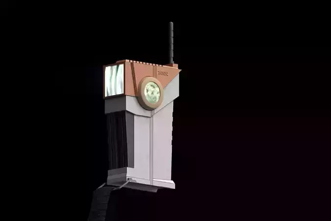 Walkie-Talkie orange and phone flying in air