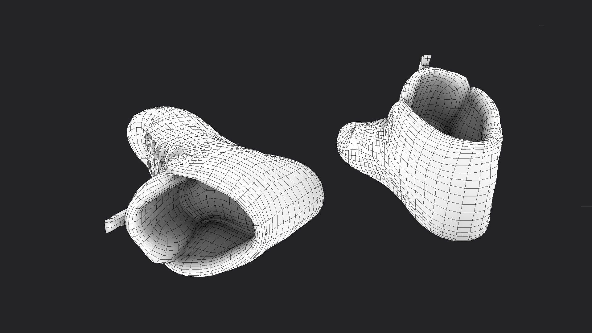 Sneakers reebok high top Low-poly 3D model_9