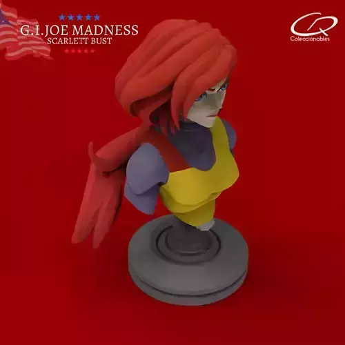 GI JOE Characters Scarlett  full-figure Pose 01 3D print model