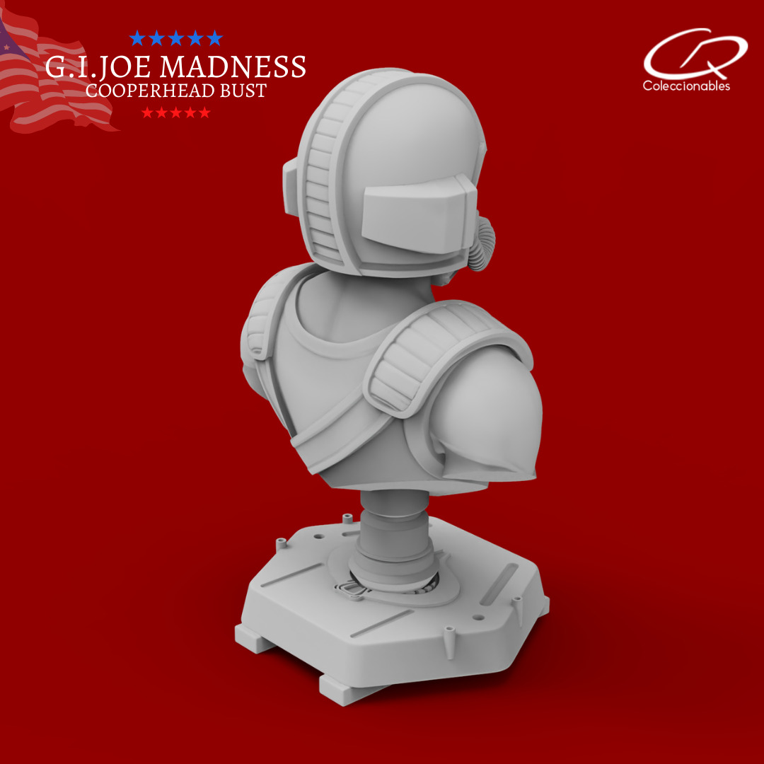 GI JOE Charaters CooperHead Bust 3D print model_8