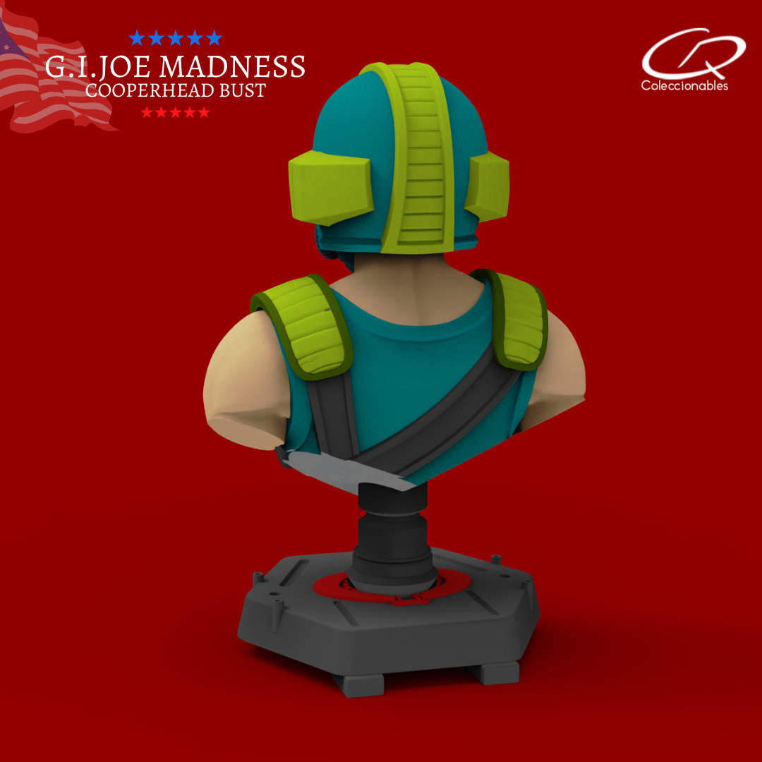 GI JOE Charaters CooperHead Bust 3D print model_6