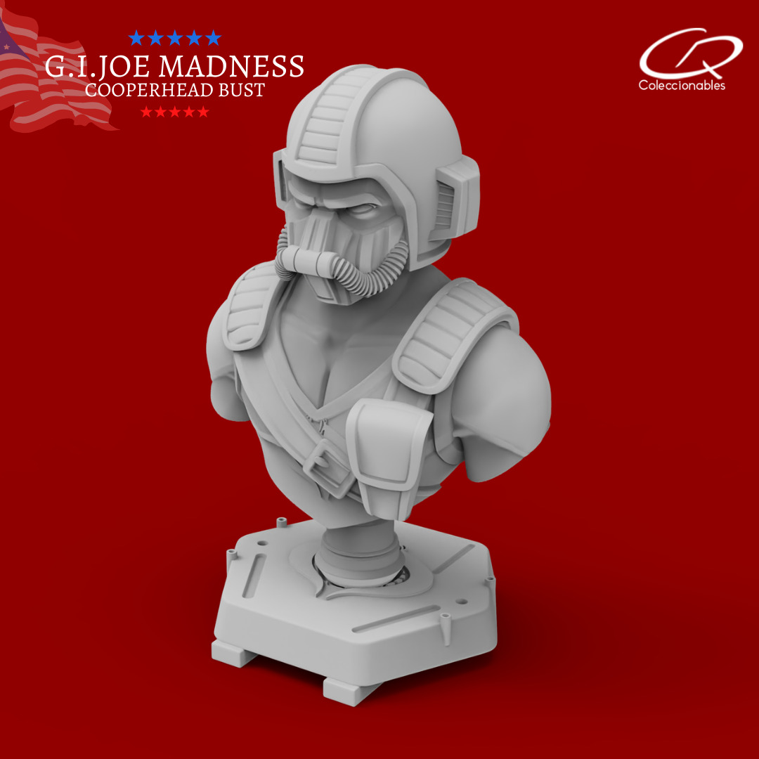 GI JOE Charaters CooperHead Bust 3D print model_7