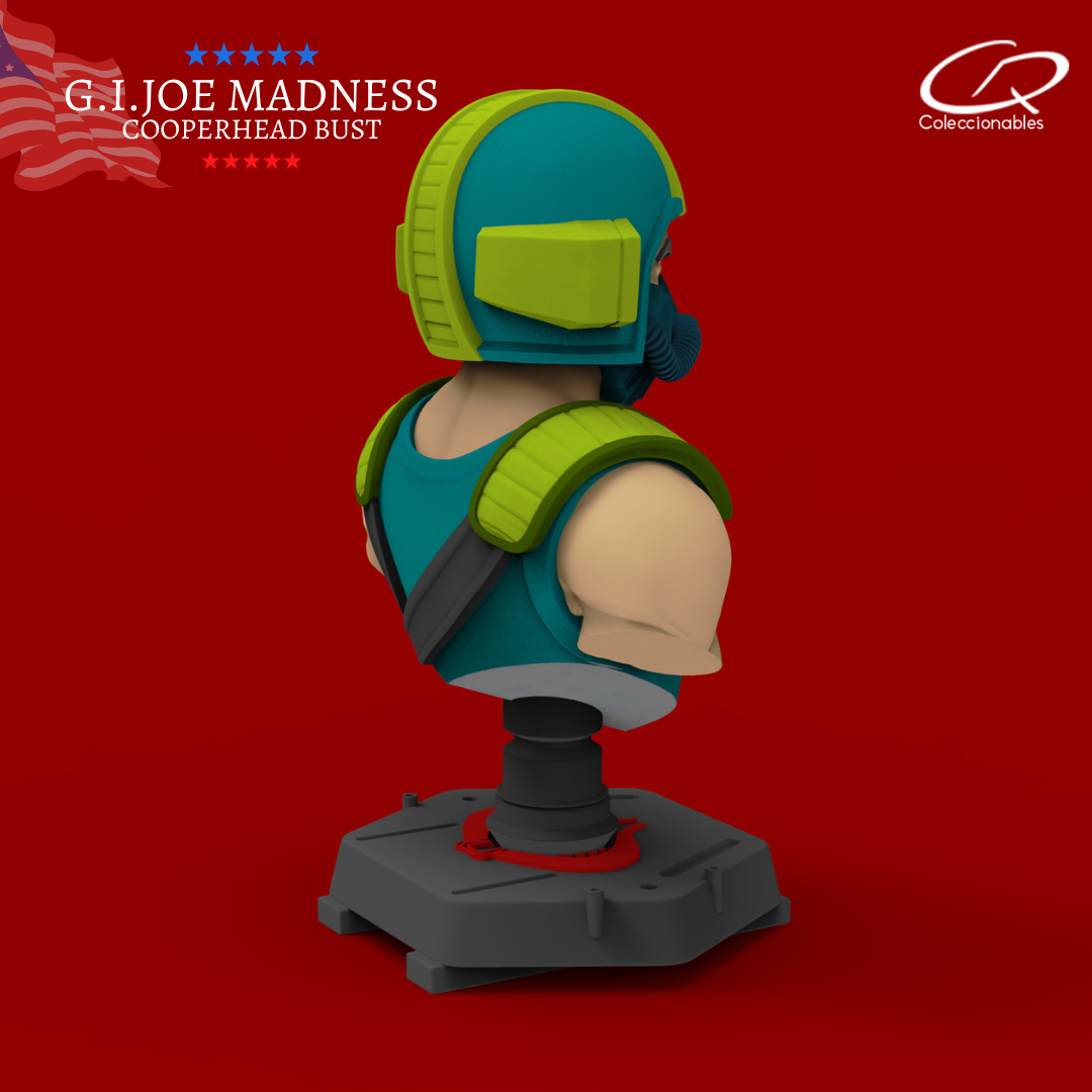 GI JOE Charaters CooperHead Bust 3D print model_4