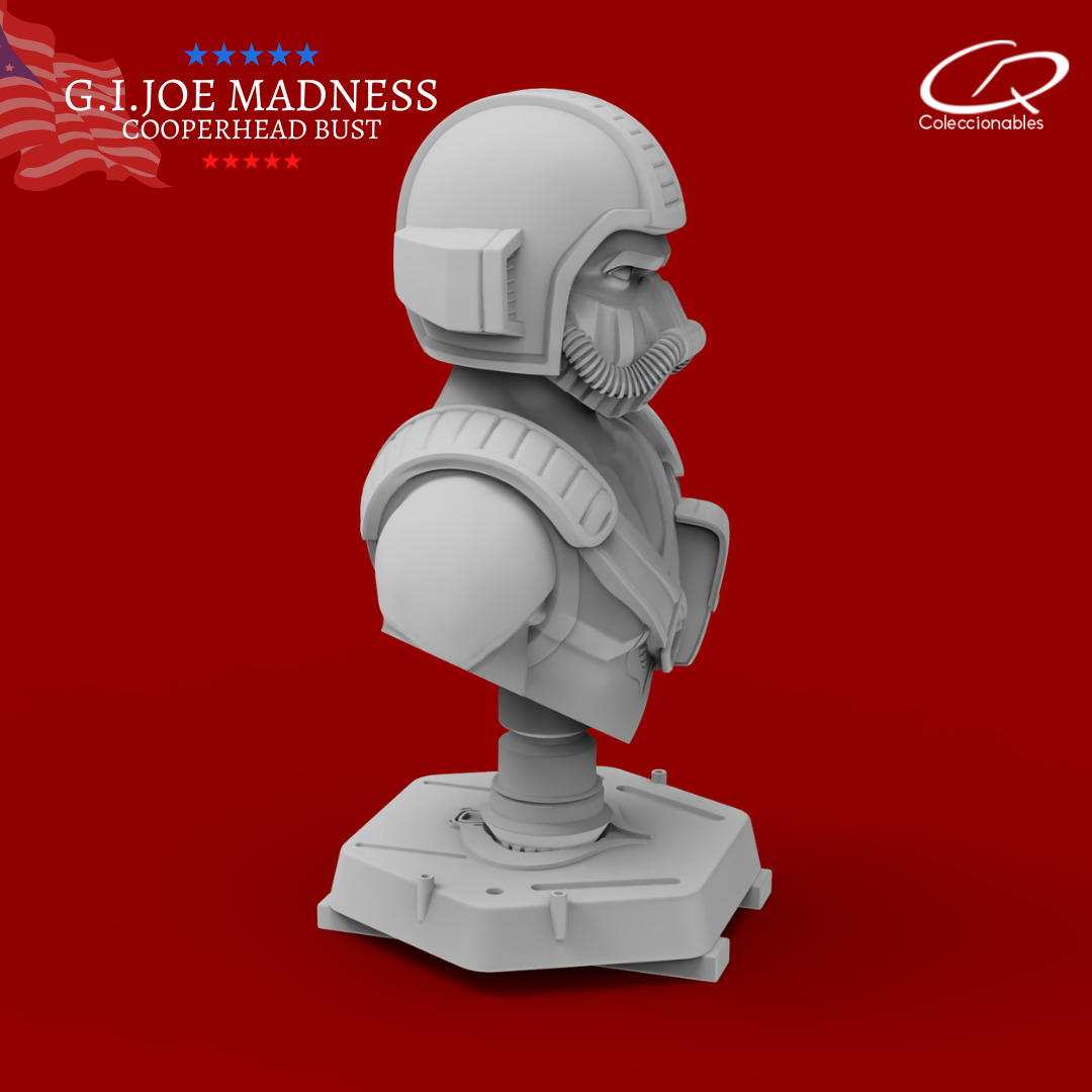 GI JOE Charaters CooperHead Bust 3D print model_9