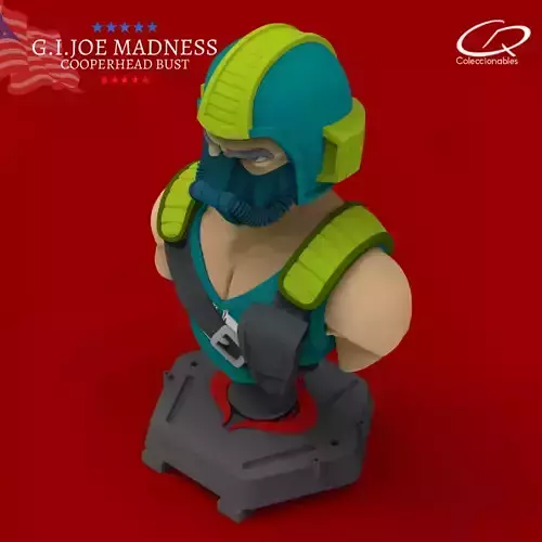 GI JOE Charaters CooperHead Bust 3D print model