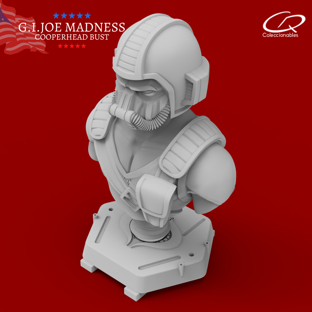 GI JOE Charaters CooperHead Bust 3D print model_10