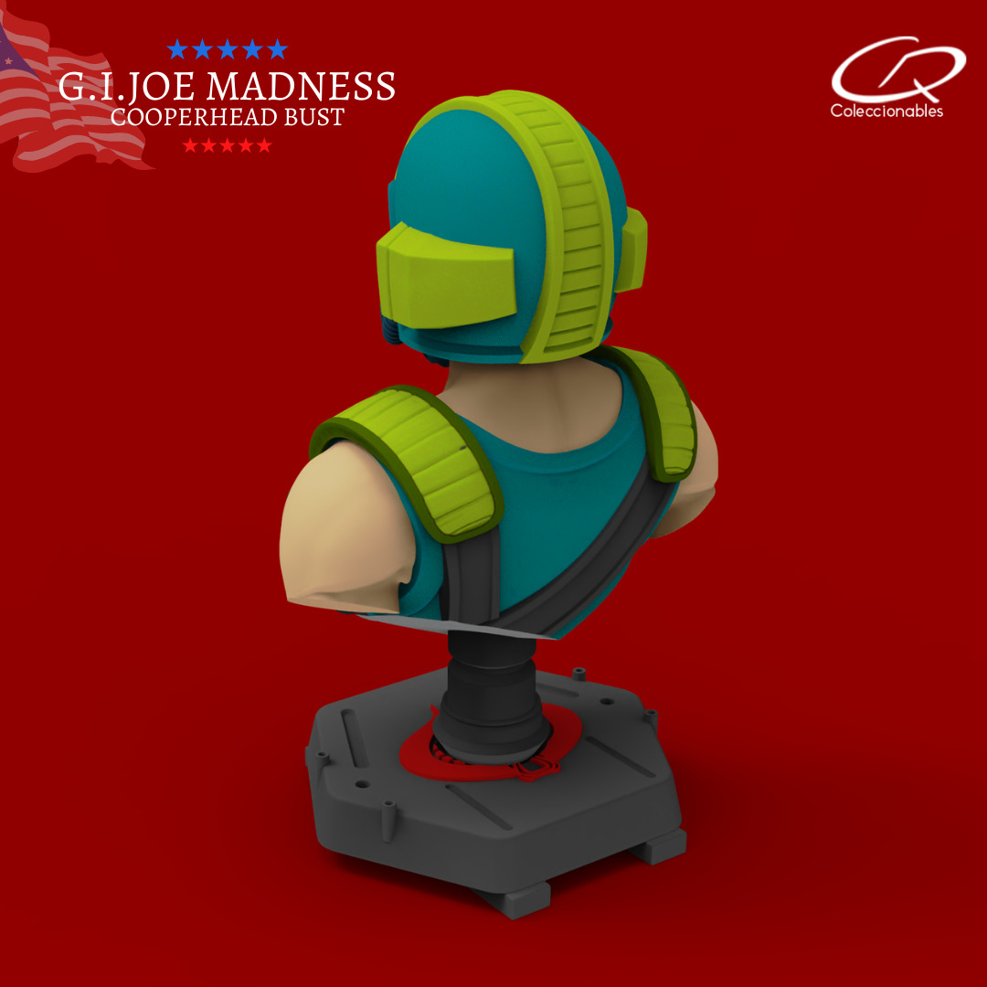 GI JOE Charaters CooperHead Bust 3D print model_2