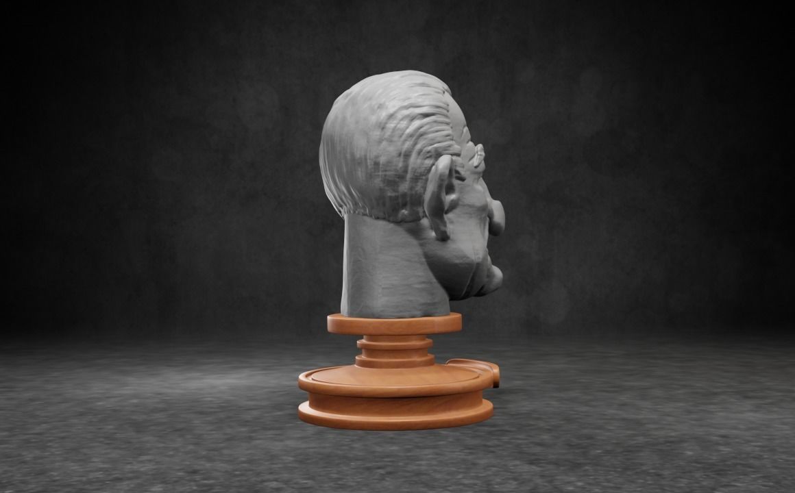 Lyndon B Johnson caricature STL 3D print model_8