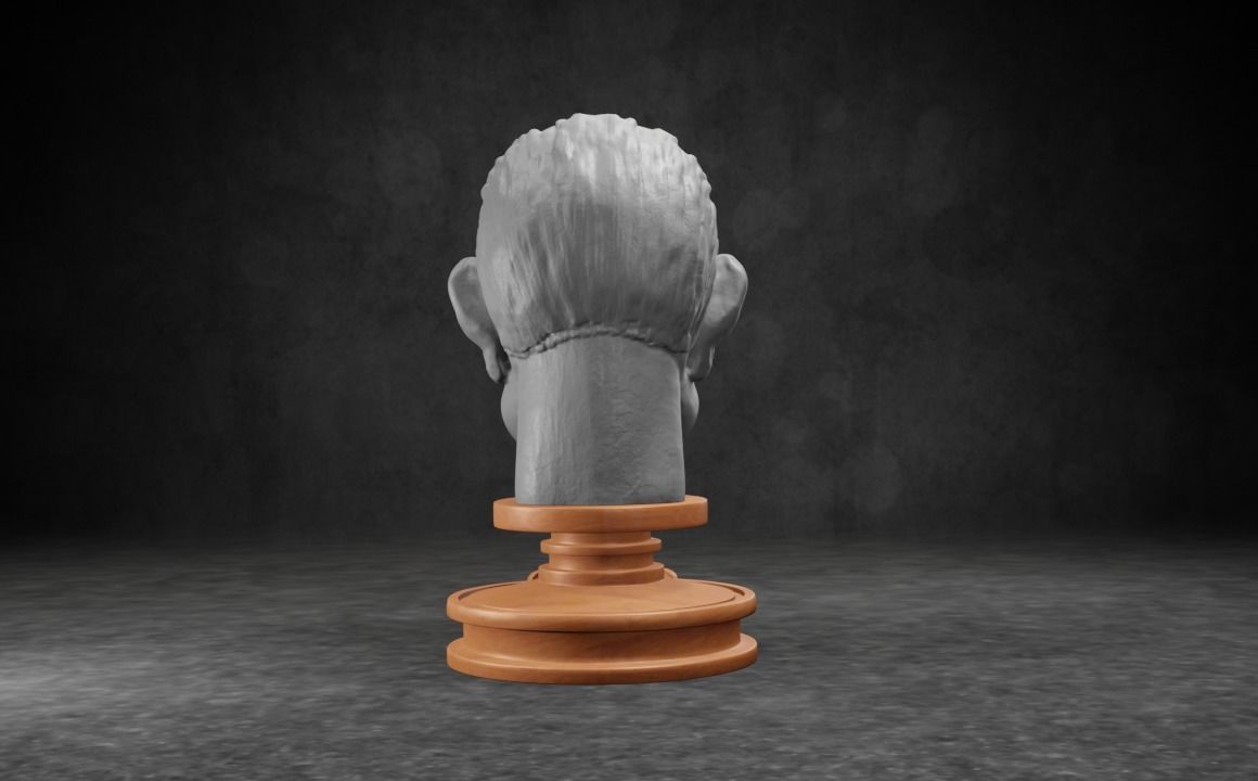 Lyndon B Johnson caricature STL 3D print model_9