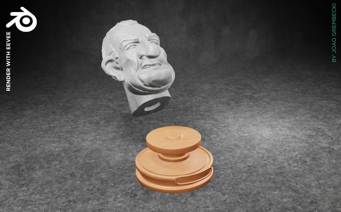 Lyndon B Johnson caricature STL 3D print model_2