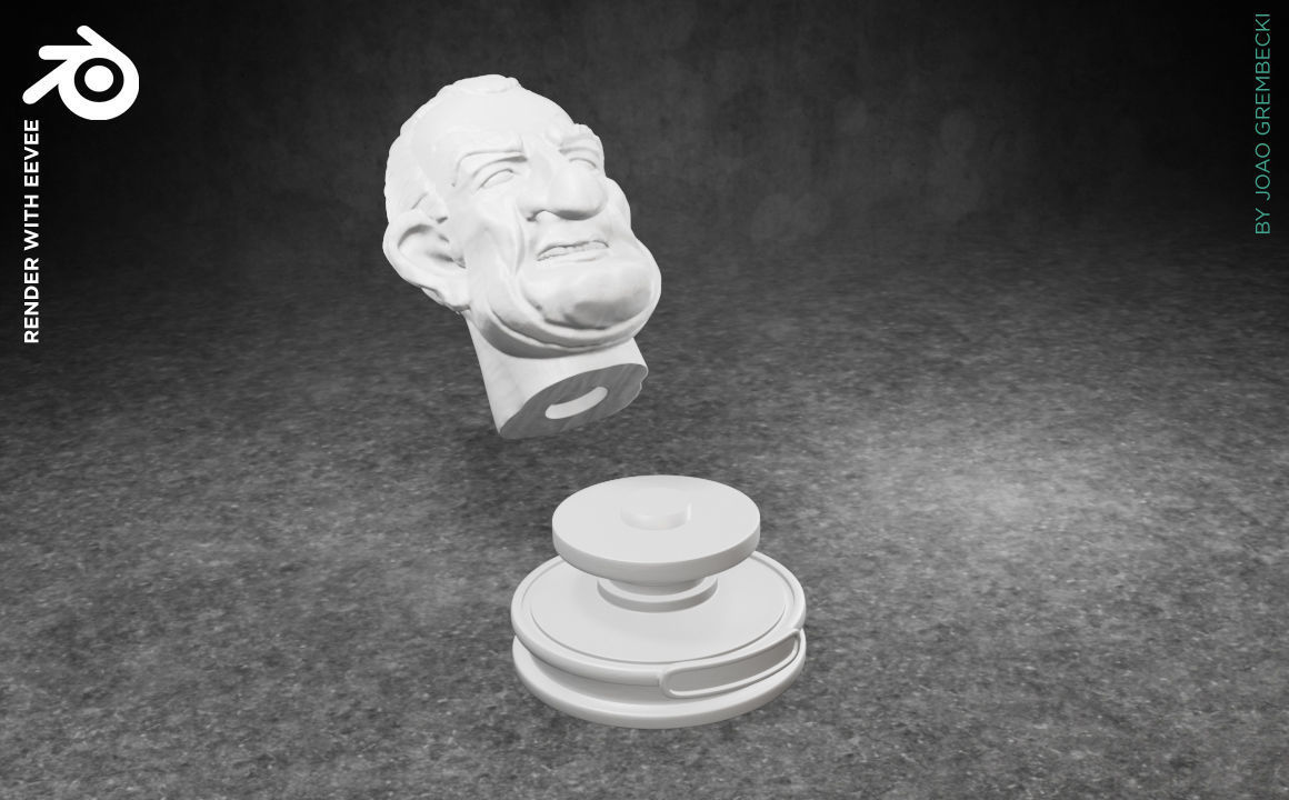 Lyndon B Johnson caricature STL 3D print model_3