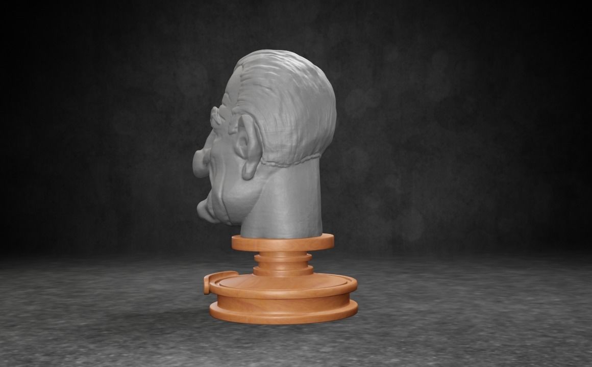 Lyndon B Johnson caricature STL 3D print model_10