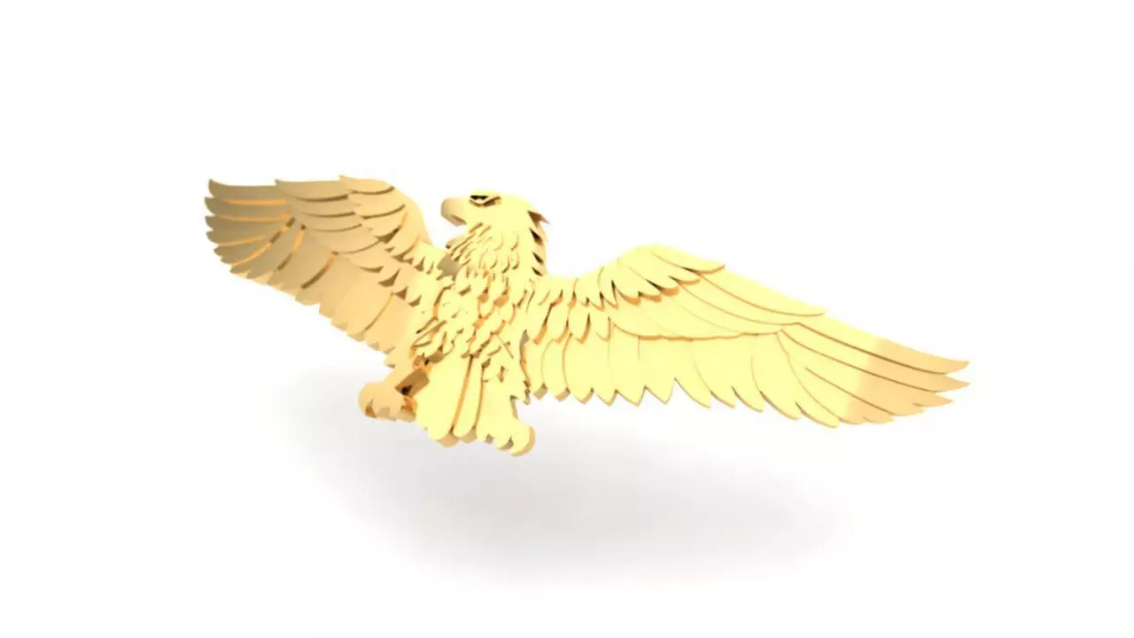 Eagle gold Bracelet 3D print model